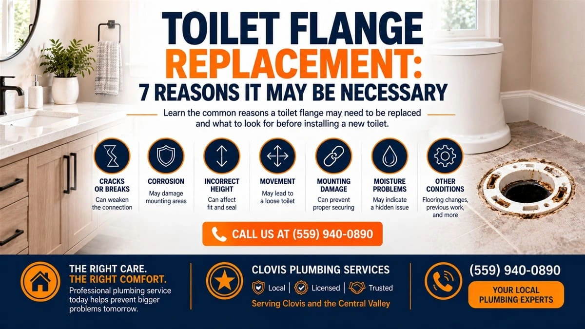 Toilet flange replacement: 7 reasons it may be necessary