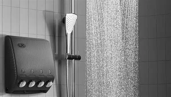 shower dispenser installation