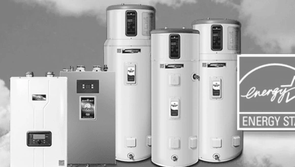 Energy efficient water heater installation in a Clovis CA garage