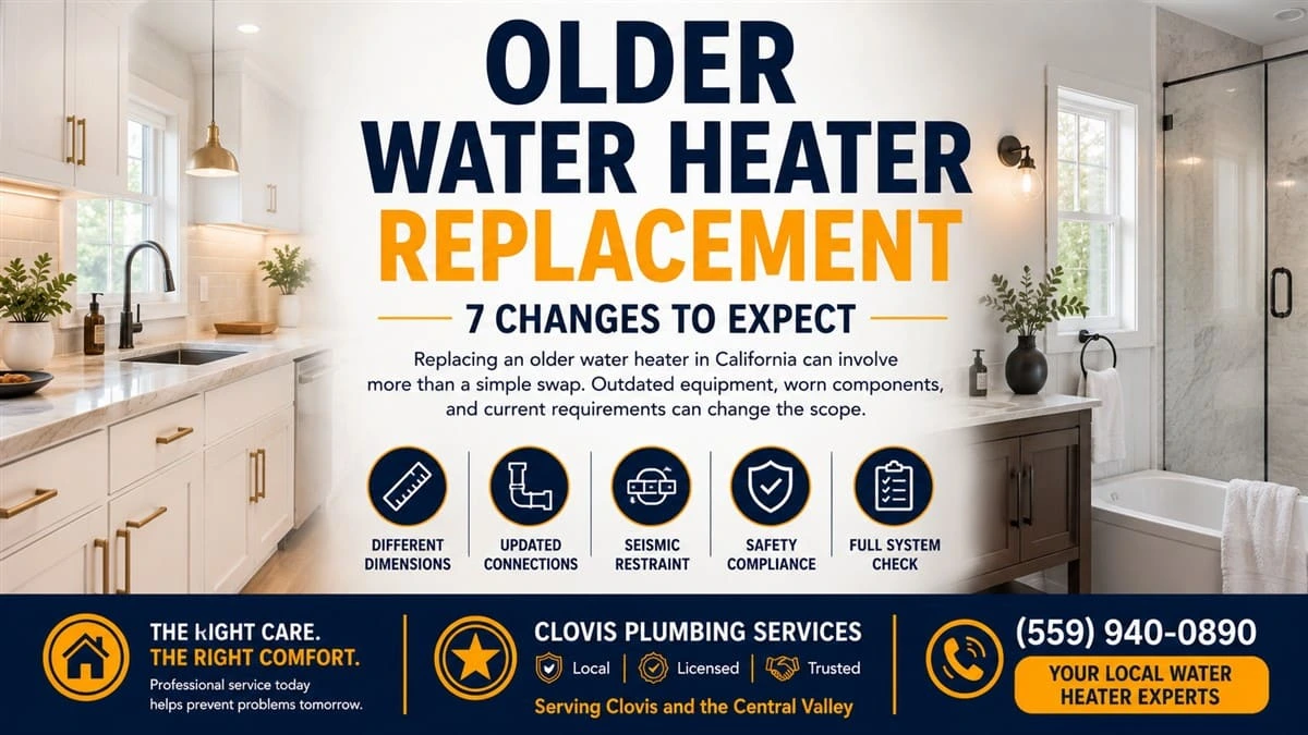Older water heater replacement changes to expect in California